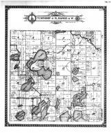 Township 41 N, Range 14 W, Web Lake, Bear Lake, Lost lake, Burnett County 1915 Microfilm